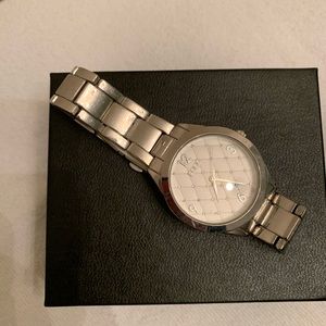 Elegant Silver Folio Watch